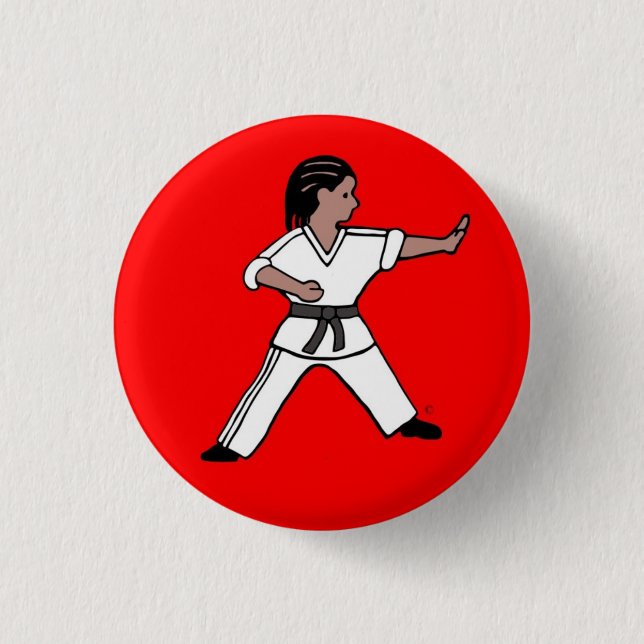 Karate Kid 1 pinback Knopf Button (Vorderseite)