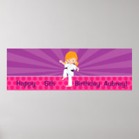 Karate Kid Girl Lila Rays Poster Red