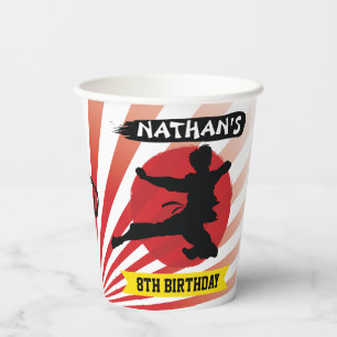 Karate Kid Martial Arts Cobra Kai Pappbecher