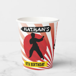 Karate Kid Martial Arts Cobra Kai Pappbecher