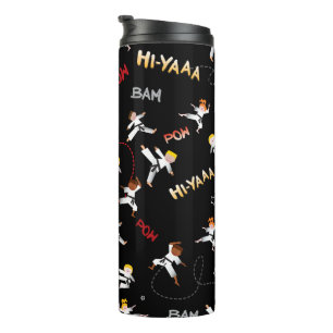 Karate Kids Taekwondo Kinder Geburtstagsparty Gesc Thermosbecher