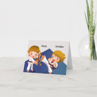 Karate-Kinder danken Ihnen Notecard