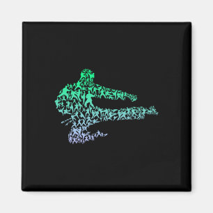 Karate-Kleidung Jungen Mädchen Kinder Karate-Bekle Magnet