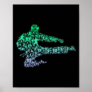 Karate Kleidung Jungen Mädchen Kinder Karate Bekle Poster