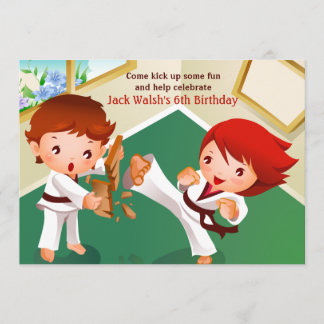 Karate-Knirps-Einladung Einladung