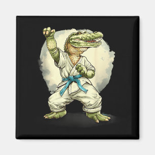 Karate Krokodil Tier MMA Taekwondo Kampfsport Magnet