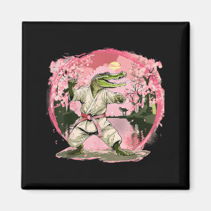 Karate Krokodil Tier MMA Taekwondo Kampfsport Magnet