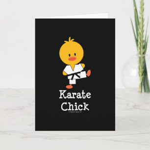 Karate-Küken-Gruß-Karte Karte