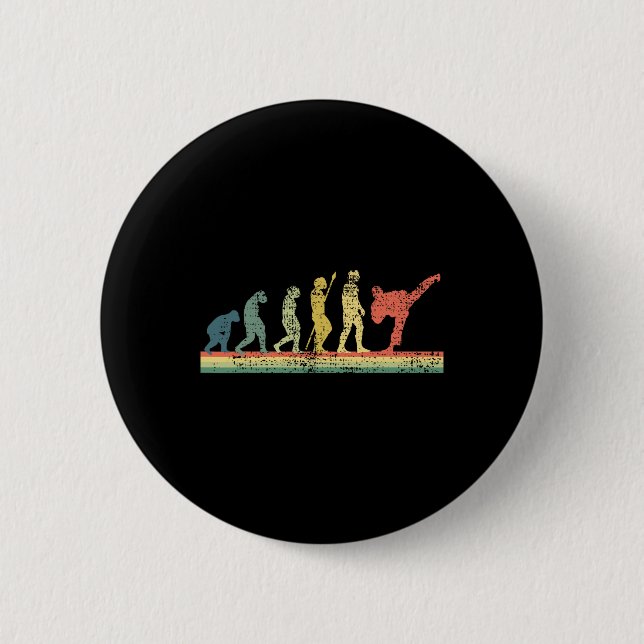 Karate Kung Fu Material Arts Button (Vorderseite)