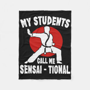 Karate Kung Fu Sensai Geschenk I Martial Arts Figh Fleecedecke