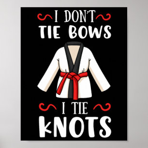 Karate-Lehrer Karateka-Schüler Kampfsport Rot B Poster