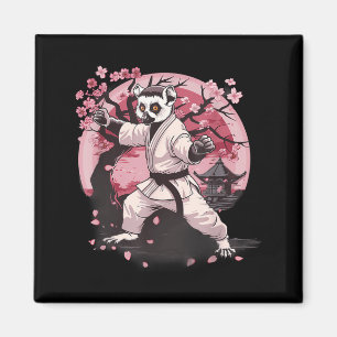 Karate Lemur Motiv Taekwondo Jiu-Jitsu MMA Magnet