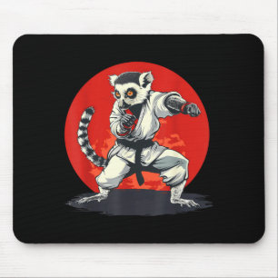 Karate Lemur Tier MMA Taekwondo Kampfsport Mousepad