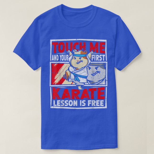 Karate Lesson is Free Outfit Karate Guinea Pig  T-Shirt (Design vorne)