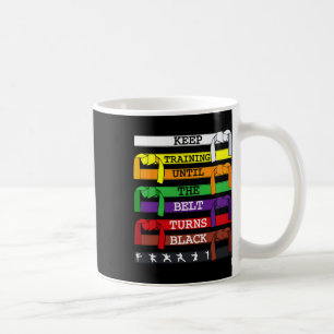 Karate Lover Coach Behielt Training bis zum Gürtel Kaffeetasse
