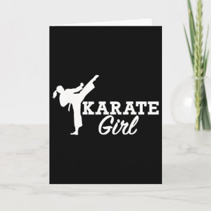 Karate-Mädchen 1 Karte