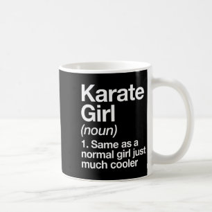 Karate-Mädchen Definition Lustig Sassy Sportarten Kaffeetasse