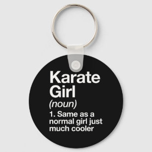 Karate-Mädchen Definition Lustig Sassy Sportarten  Schlüsselanhänger