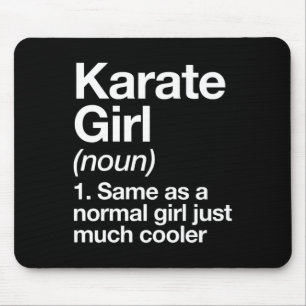Karate Mädchen Definition Lustig und Sy Sportarten Mousepad