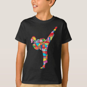 Karate Mädchen Kampfsport Kinder Frauen Taekwondo T-Shirt