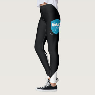 Karate-Mädchen - Leggings-Schwarzes Leggings