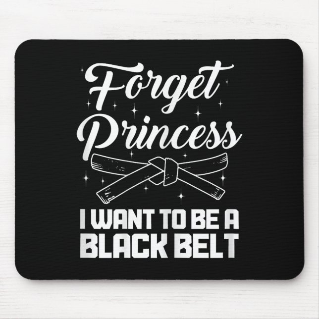 Karate Mädchen Martial Arts MMA Jiu Jitsu Kickboxe Mousepad (Vorne)