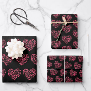 Karate-Mädchen mit Herz Geschenkpapier Set