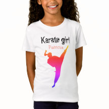 Karate-Mädchen Personalisierter Name