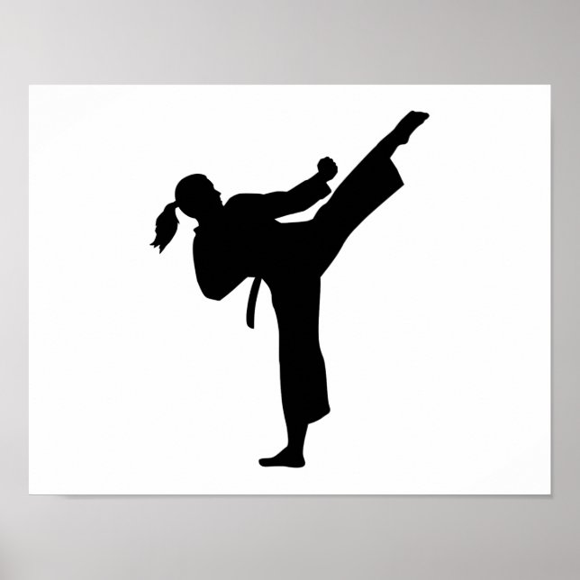 Karate-Mädchen Poster (Vorne)