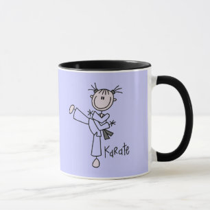 Karate-Mädchen-T-Shirts und Geschenke Tasse