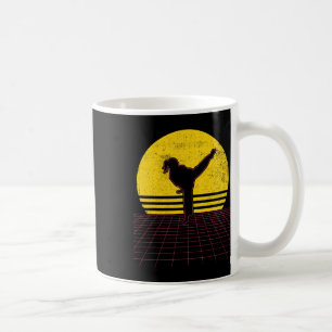 Karate Mädchen Vintage Kaffeetasse