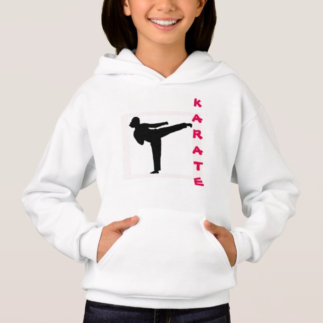 Karate-MädchenHoodie Hoodie (Vorderseite)
