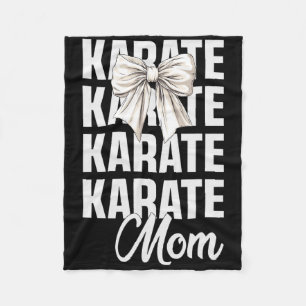 Karate Mama Coquette Bow Niedlicher Martial Arte e Fleecedecke