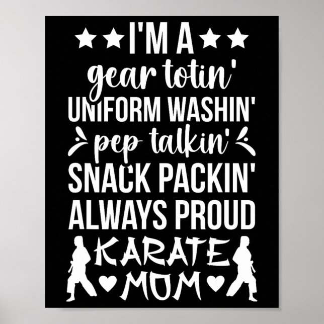 Karate Mama Definition Karate Mutter Karate Mama Poster (Vorne)