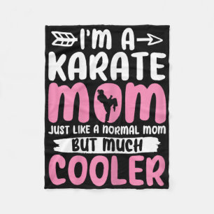 Karate Mama Funny Karate Martial Arts Black Belt M Fleecedecke