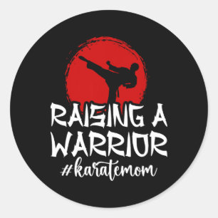 Karate Mama Karate Karate Runder Aufkleber