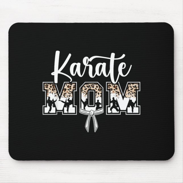 Karate-Mama Karate Mutter Mousepad (Vorne)