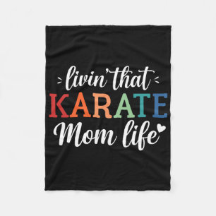 Karate Mama Life Retro - Fleecedecke