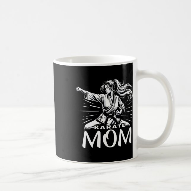 Karate Mama Martial Arts Mother Family Bonding Kaffeetasse (Rechts)