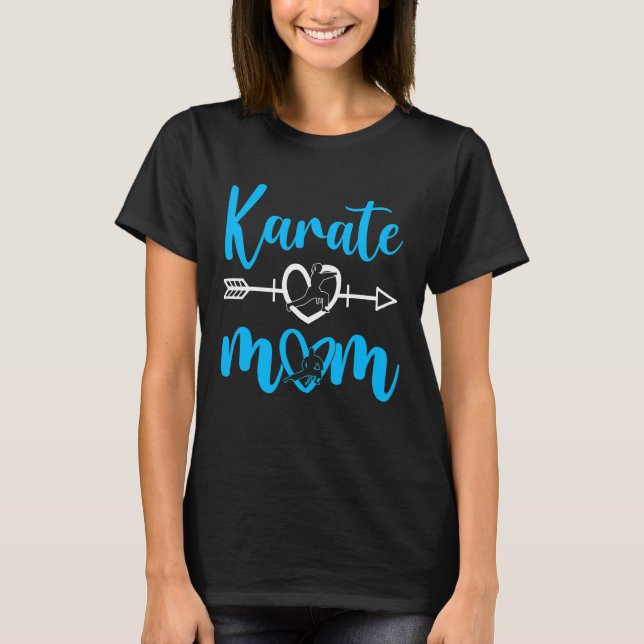 Karate Mama Martial Son Daughter T-Shirt (Vorderseite)