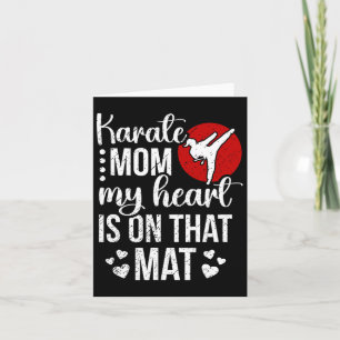 Karate Mama mein Herz ist auf dieser Mat Karate Ma Karte
