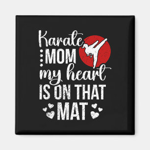 Karate Mama mein Herz ist auf dieser Mat Karate Ma Magnet