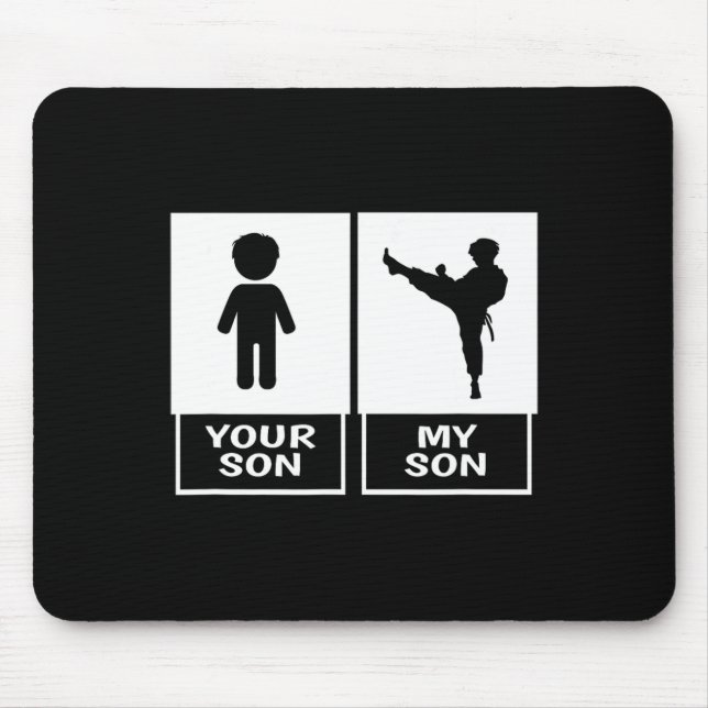 Karate Mama oder Vater Ihres Söhns Mousepad (Vorne)