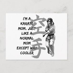 Karate Mama Postkarte