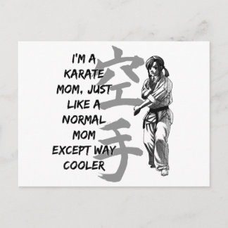 Karate Mama Postkarte