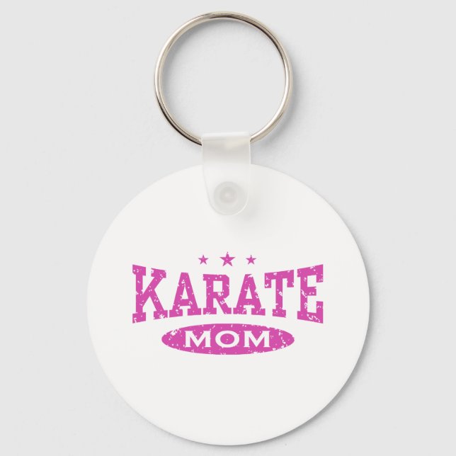 Karate Mama Schlüsselanhänger (Vorderseite)