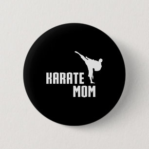Karate Mama Shirt Button