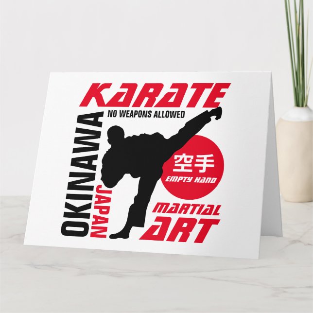 Karate Man Karte (Vorderseite)