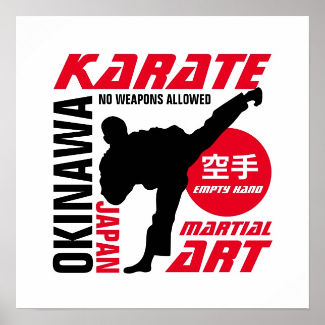 Karate Man Poster (Vorne)