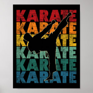 Karate - Martial Artist Karateka Selbstverteidigun Poster